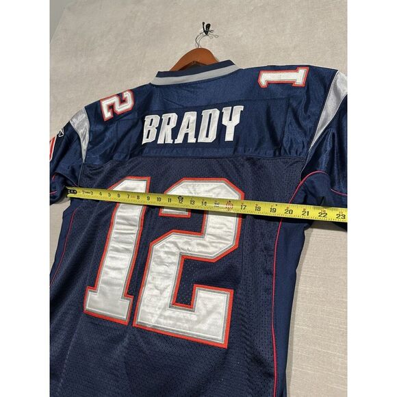 Tom Brady #12 On‎ Field Jersey Reebok NFL Equipment Adult Size 48 (XL) Patriots - Picture 9 of 9